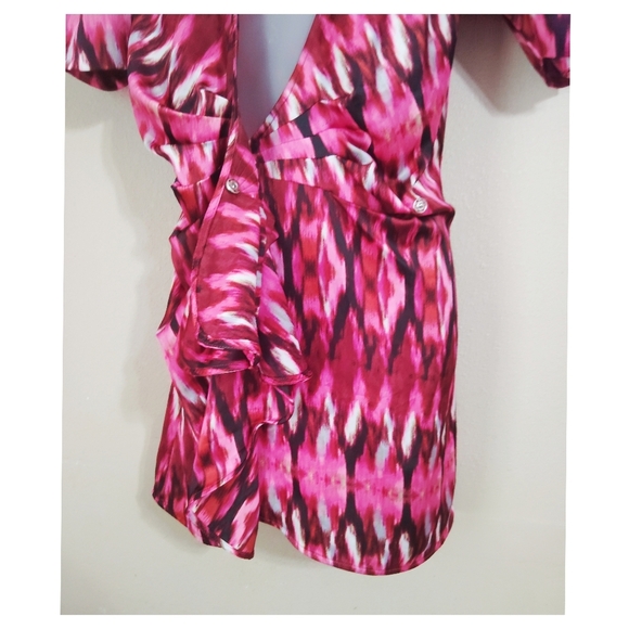 MISA Amina Wrap Mini Dress Size Xs - Picture 4 of 8